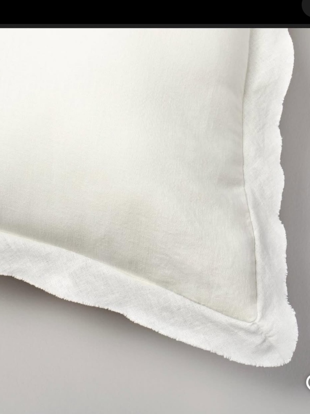 Hearth & Hand 26” Linen Blend 26” Euro Pillow with flanged edges - Picture 2 of 5